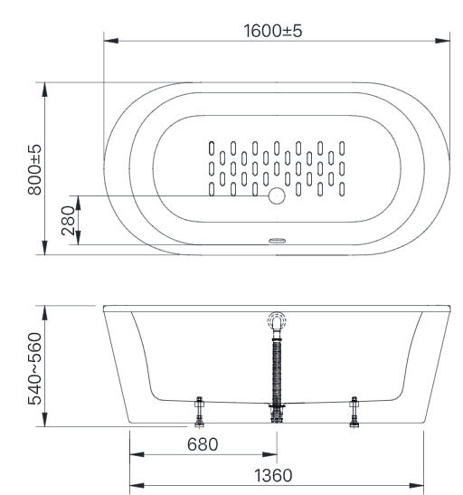 bản vẽ Bồn tắm Inax BF-1656V