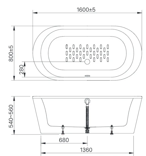 bản vẽ Bồn tắm Inax BF-1656V