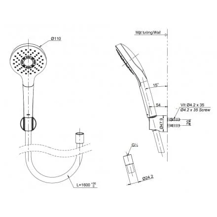 Bản vẽ Bát Sen TOTO TBW01008A