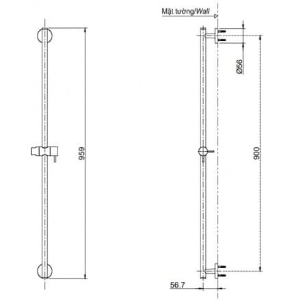Bản vẽ Bát Sen TOTO TBW01008A