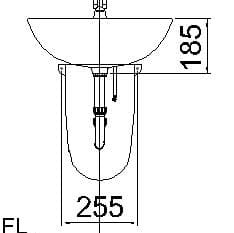 Chiều cao bồn rửa mặt Caesar L2150
