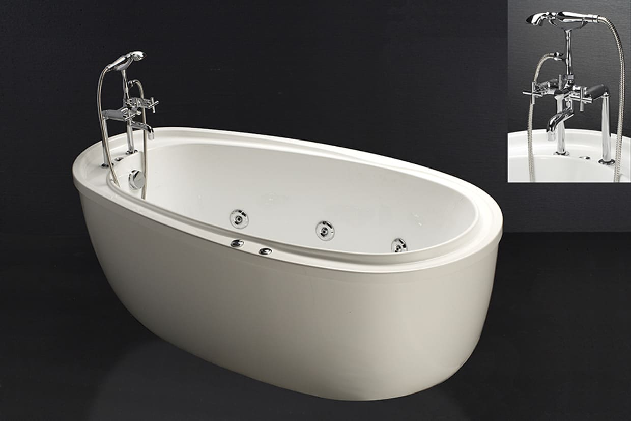 Bồn tắm massage đơn có chân yếm MT6480 Caesar