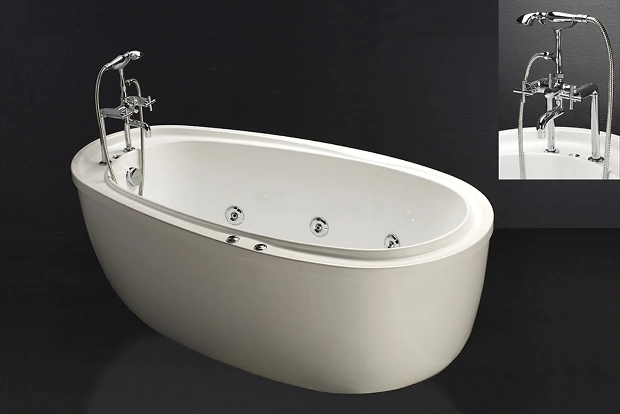 Bồn tắm massage đơn có chân yếm MT6480 Caesar