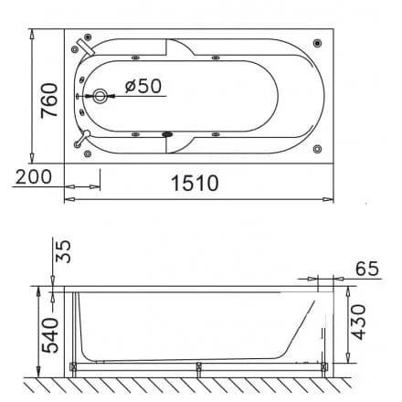 Bản vẽ kỹ thuật bồn tắm góc đơn Caesar AT5132