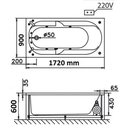 Bản vẽ kỹ thuật bồn tắm góc đơn Caesar AT5132