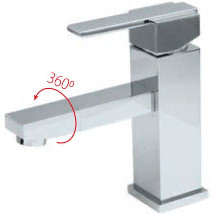 Vòi chậu lavabo 1 lỗ nóng lạnh Royal RA-612V