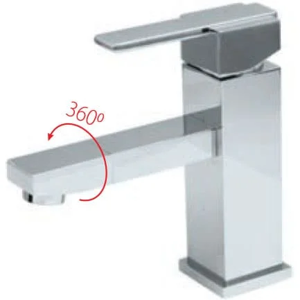 Vòi chậu lavabo 1 lỗ nóng lạnh Royal RA-612V