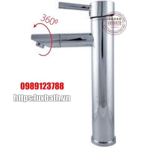 Vòi chậu lavabo 1 lỗ nóng lạnh Royal RA-612V