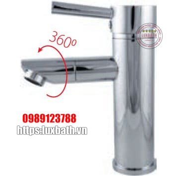 Vòi chậu lavabo 1 lỗ nóng lạnh Royal RA-612V