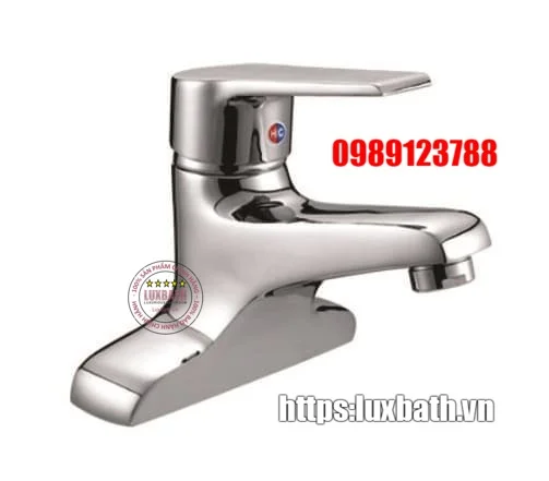 Vòi chậu lavabo 1 lỗ nóng lạnh Royal RA-612V