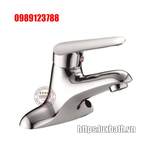 Vòi chậu lavabo 1 lỗ nóng lạnh Royal RA-612V