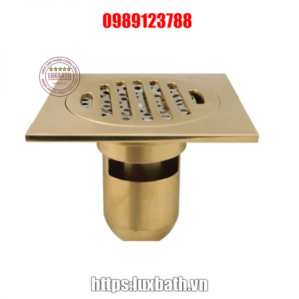 Phễu thoát sàn vàng Royal RA-014V (phi 60)