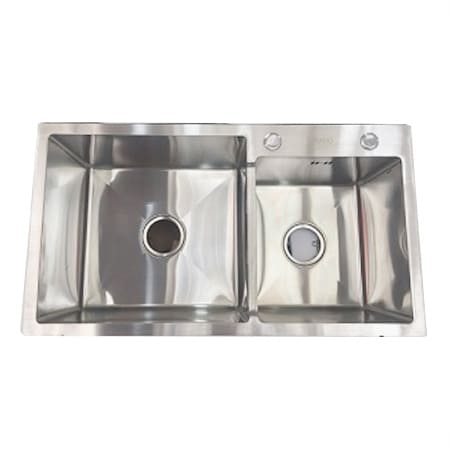 SA7843, Chậu rửa bát 2 hố lệch Royal, Chậu rửa bát 2 hố lệch, Chậu rửa bát 2 hố, Chậu rửa bát, chậu rửa inox, chậu inox