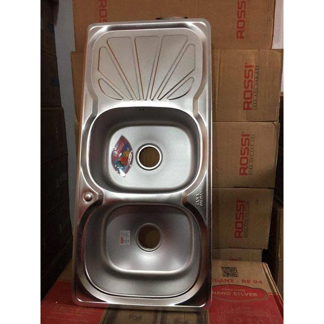  Chậu rửa bát Tân Á 2 hố 1 bàn RE-63