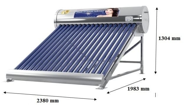 Máy Nước Nóng Năng Lượng Mặt Trời Sơn Hà 300L-58 Gold