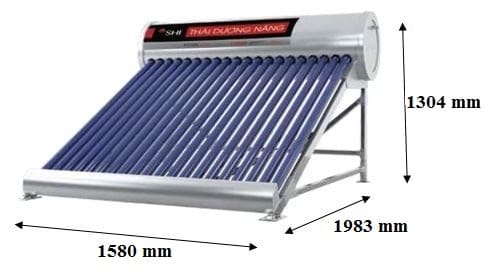 Máy Nước Nóng Năng Lượng Mặt Trời Sơn Hà 300L-58 Gold