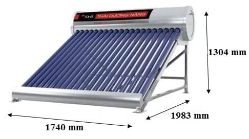 Máy Nước Nóng Năng Lượng Mặt Trời Sơn Hà 300L-58 Gold