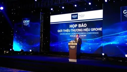 Hình ảnh buổi họp báo ra mắt sản phẩm mới Grohe tại Hà Nội