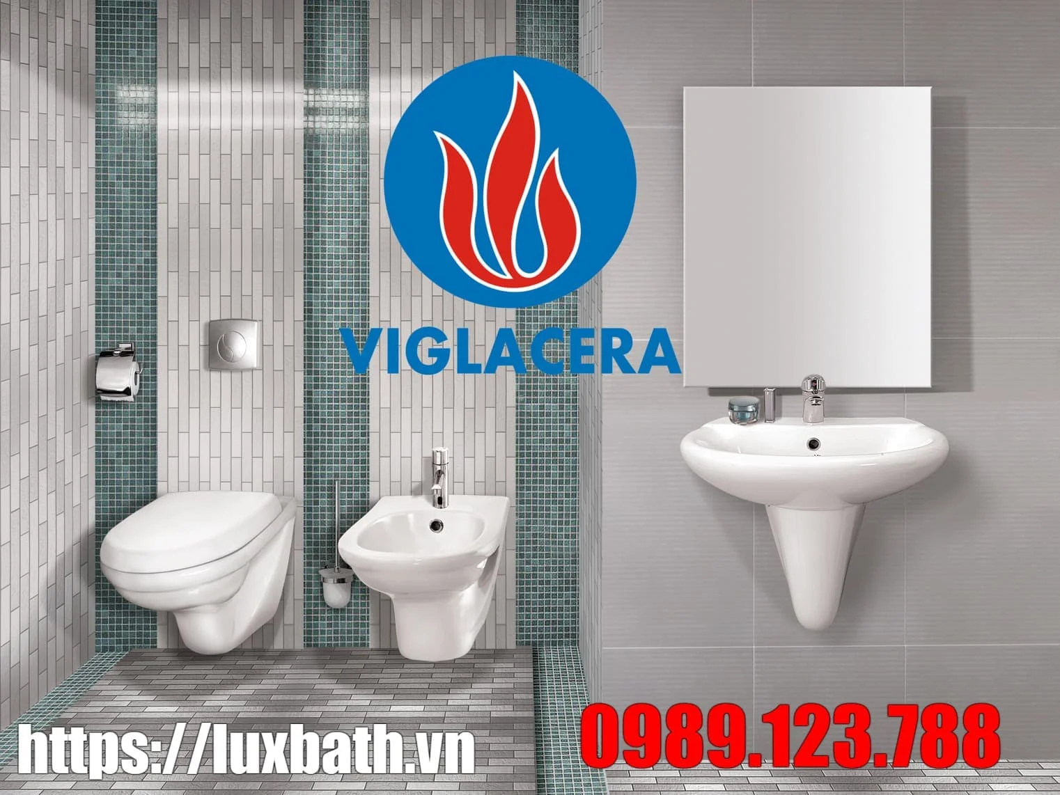 Chậu treo chân lửng Viglacera