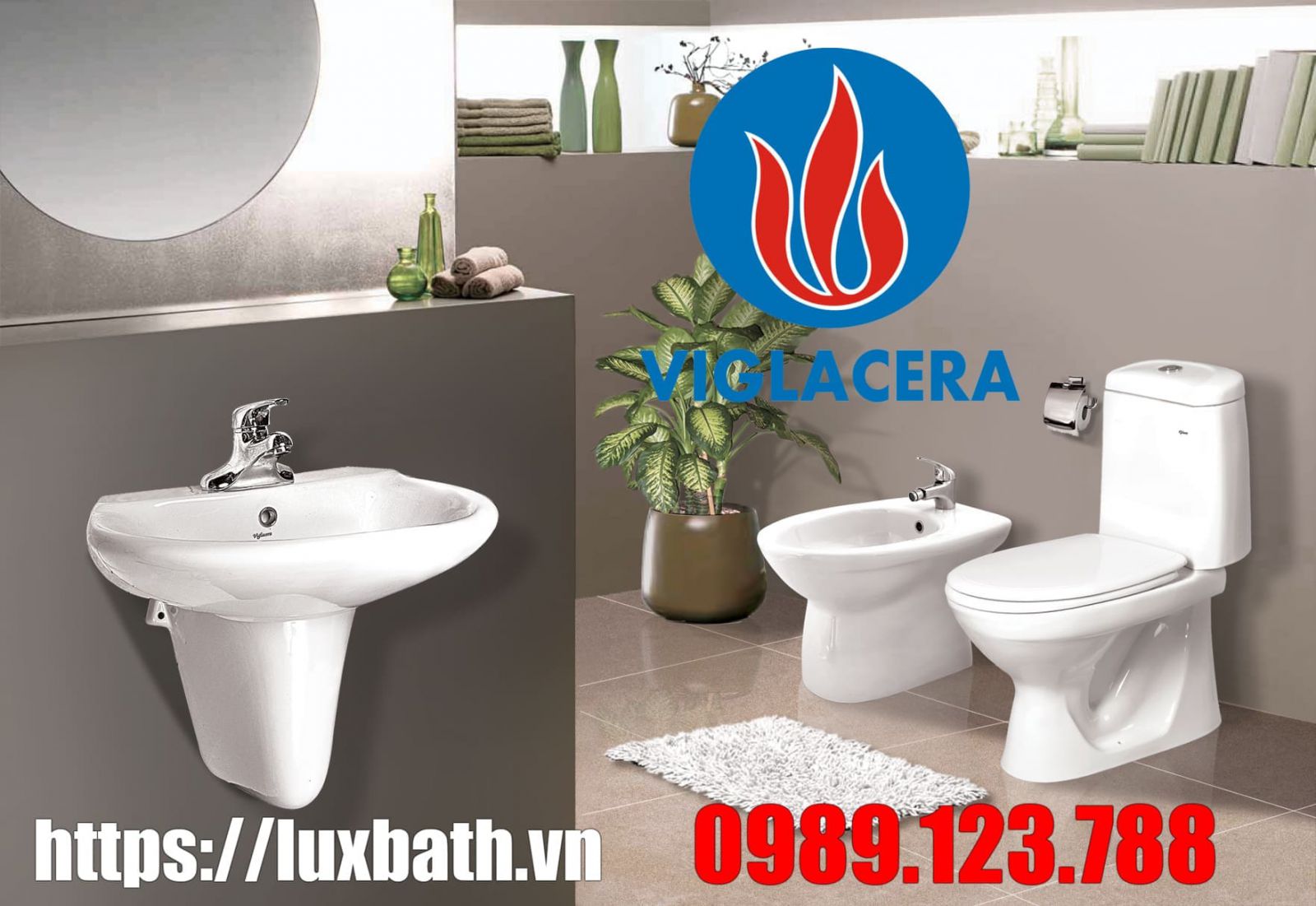 Bộ bồn cầu 2 khối xuất khẩu Viglacera VI20P