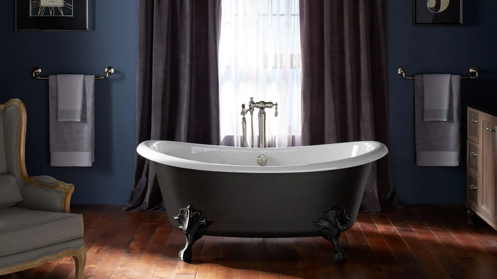 Bồn tắm gang tráng men cao cấp Kohler