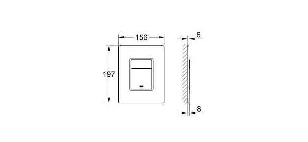 Bản vẽ kỹ thuật Bàn cầu treo tường GROHE 39244000