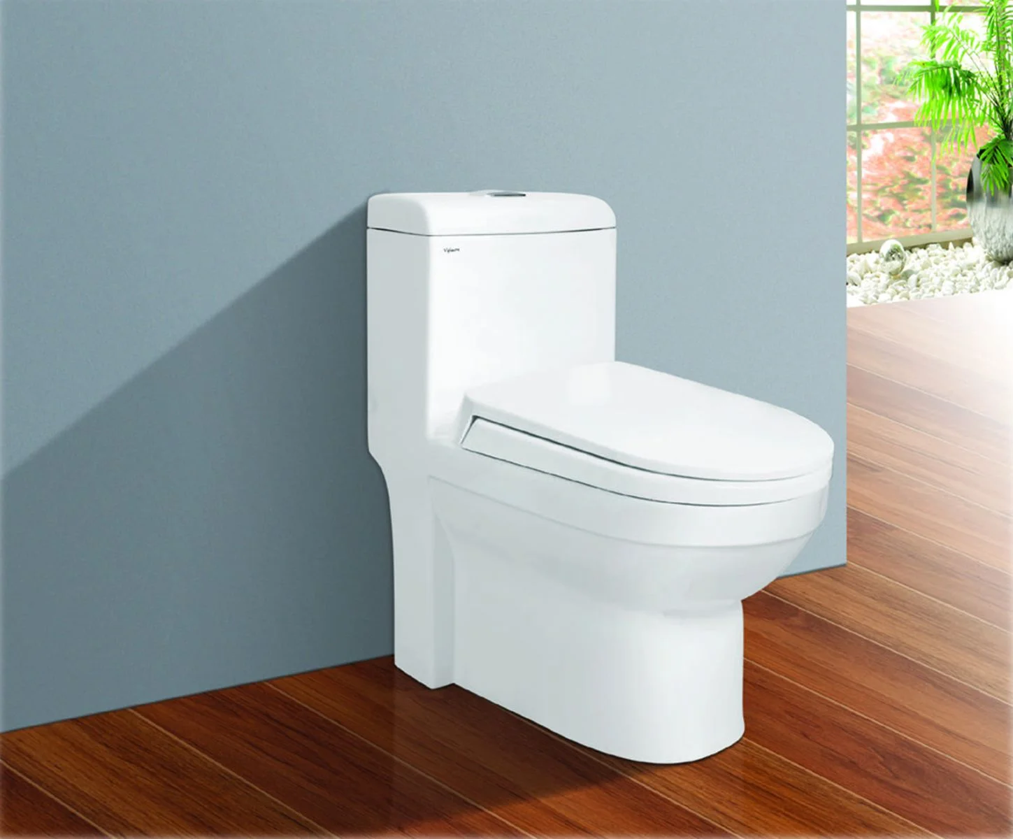 Bồn cầu 1 khối Viglacera kiểu dáng đẹp nhất V199