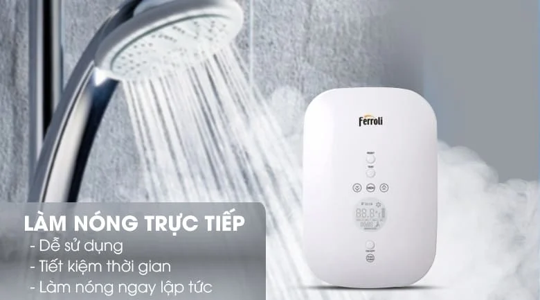 Bình nóng lạnh Ferroli trực tiếp