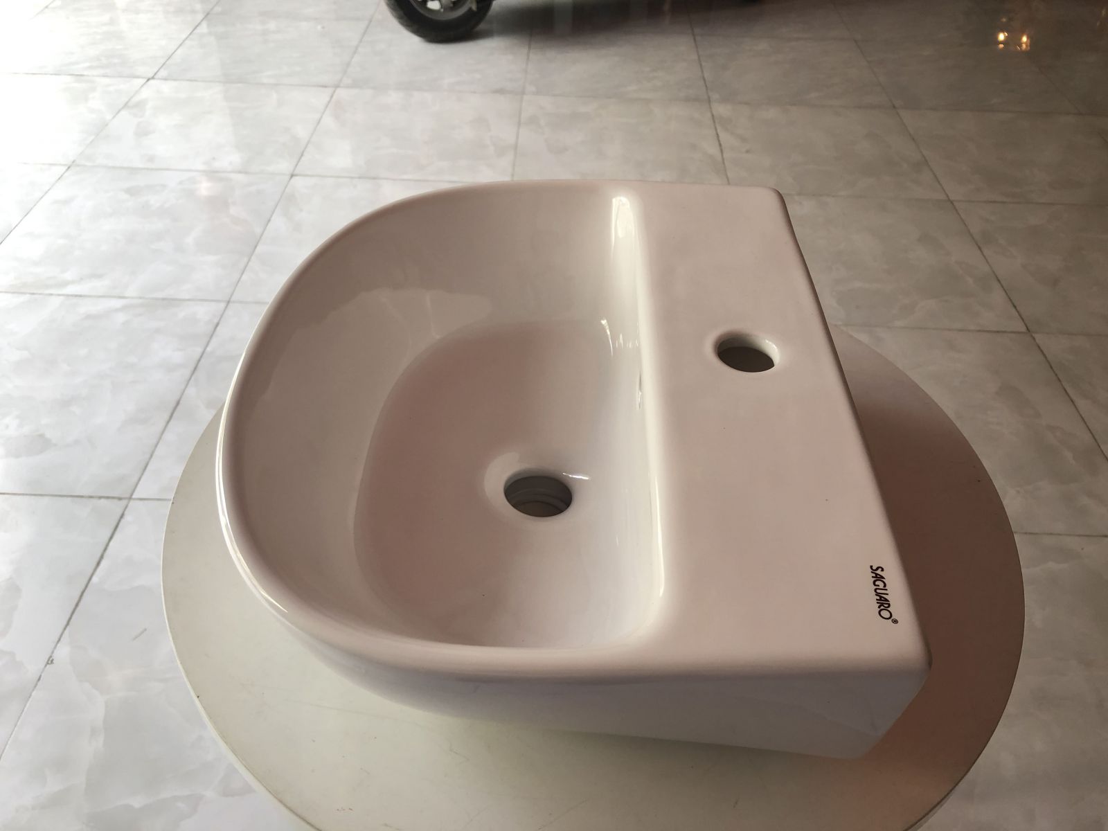 Chậu rửa mặt treo tường để bàn Saguaro Jade 1 lỗ