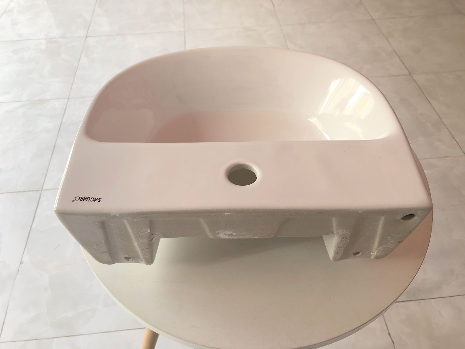 Chậu rửa mặt treo tường để bàn Saguaro Jade 1 lỗ