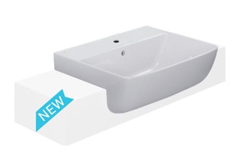 Chậu Rửa Mặt Lavabo Bán Âm Inax L-345VFC