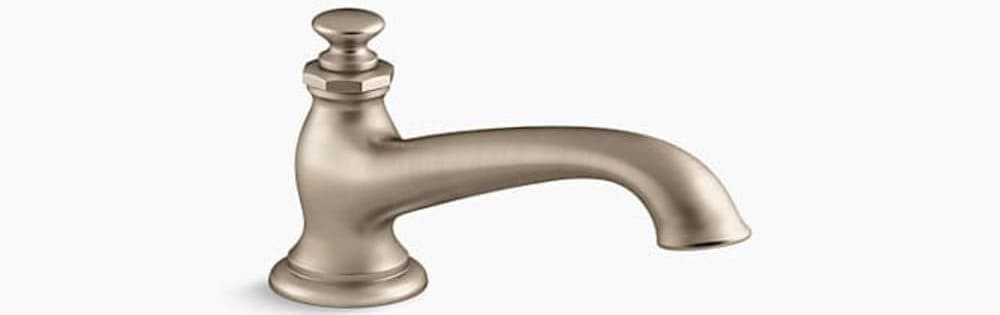 Thân vòi bồn tắm Kohler Artifacts K-72777T-CP đồng mờ