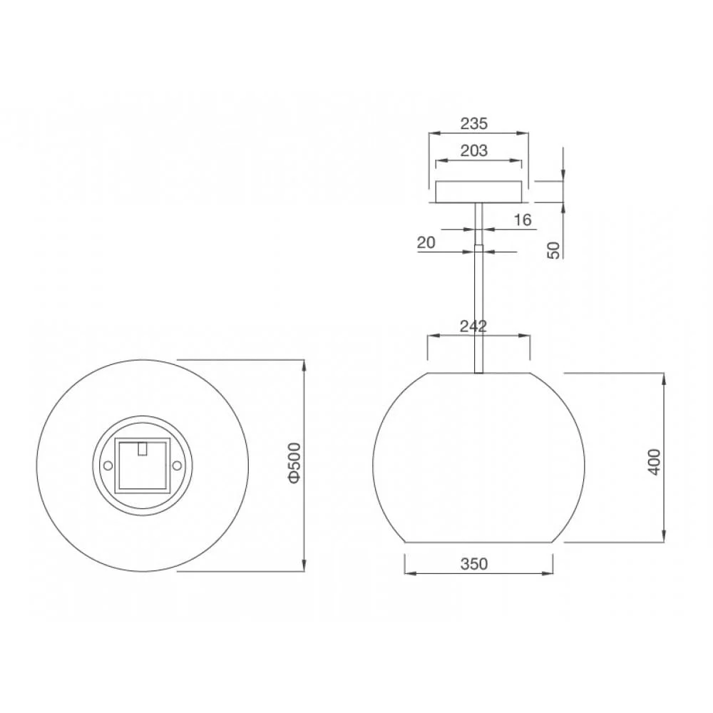hình ảnh bản vẽ Máy Hút Khói Khử Mùi Malloca CONCRETE K-400 Đảo