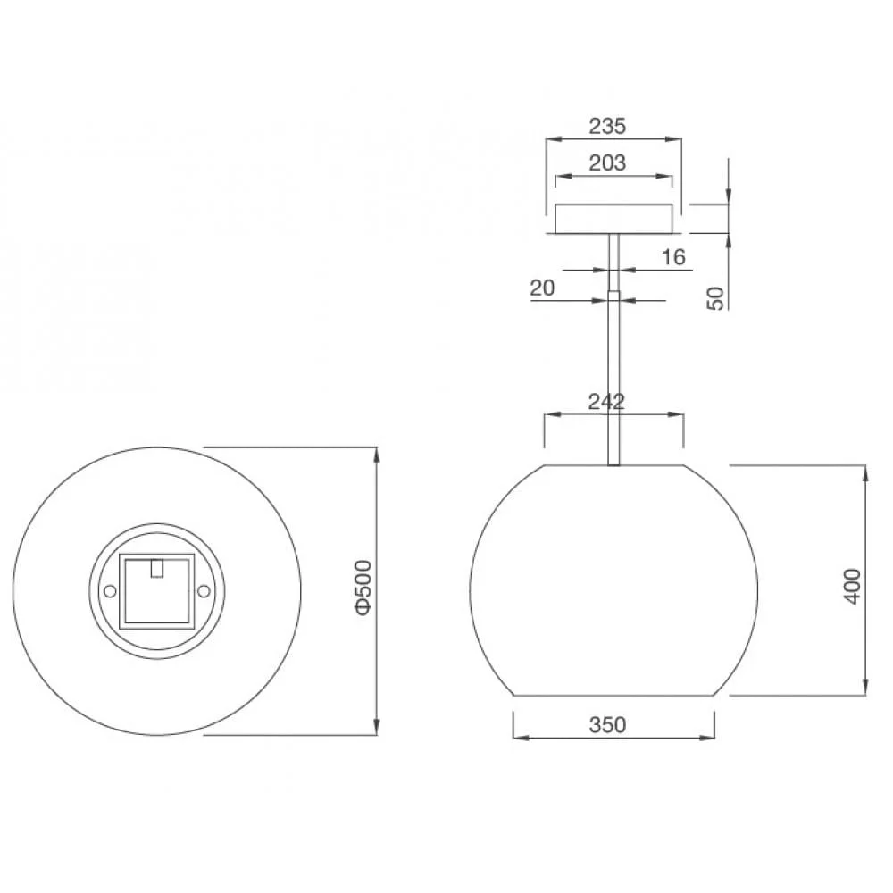 hình ảnh bản vẽ Máy Hút Khói Khử Mùi Malloca CONCRETE K-400 Đảo