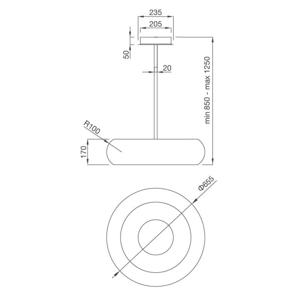 hình ảnh bản vẽ Máy Hút Khói Khử Mùi Malloca CONCRETE K-400 Đảo