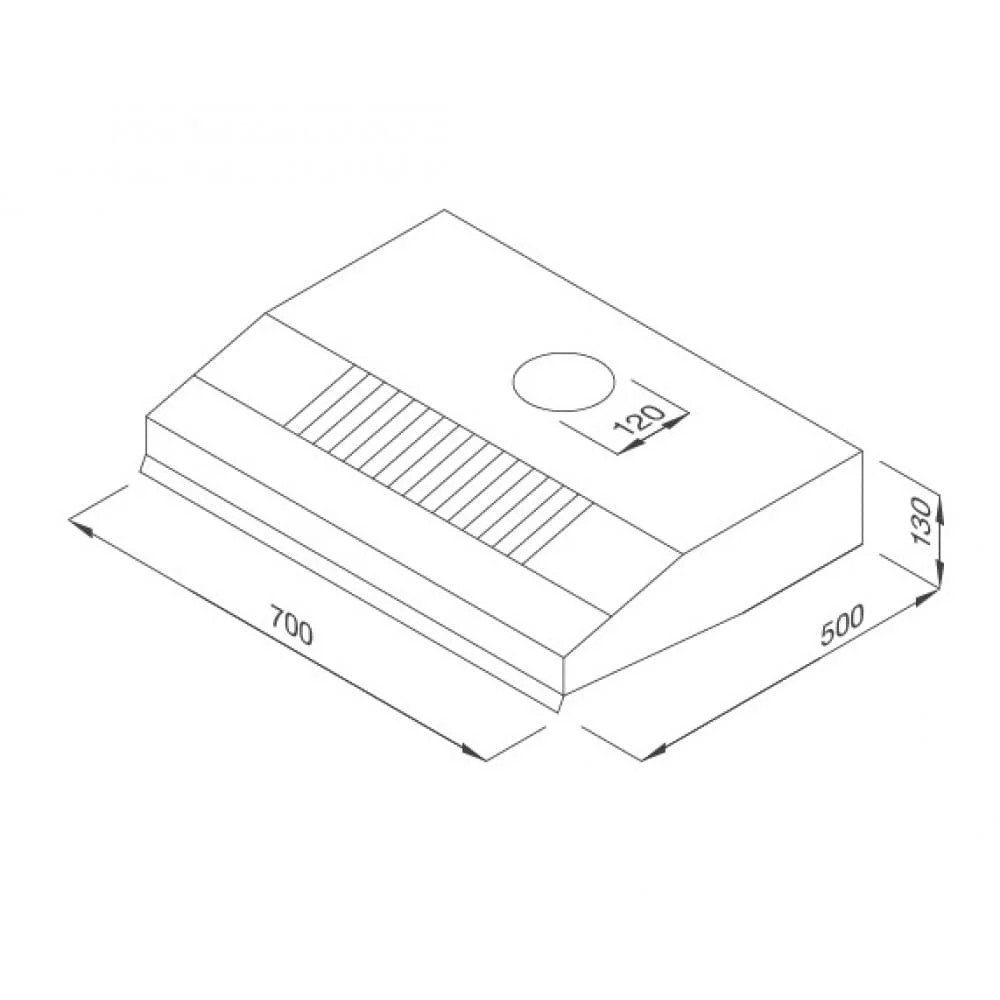 hình ảnh bản vẽ kỹ thuật Máy Hút Mùi Teka C 6420 BK 40465532 Cổ Điển