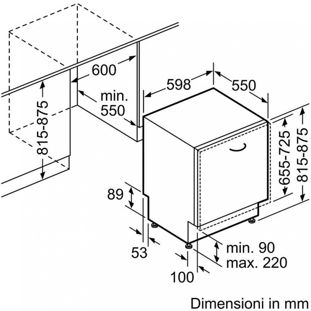 Hình ảnh bản vẽ kỹ thuật Máy Hút Mùi Teka DBB 60 40460400 Áp Tường