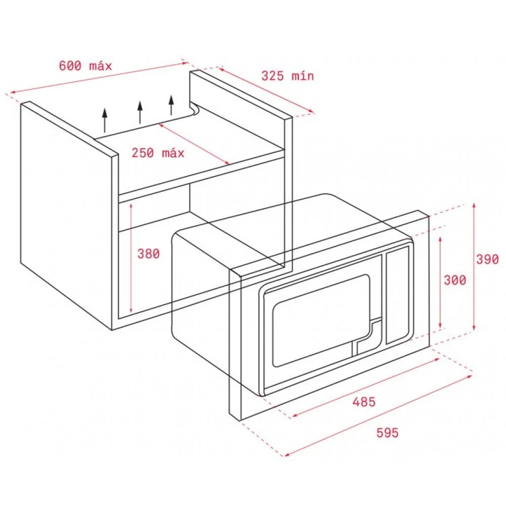 Hình ảnh bản vẽ kỹ thuật Lò Vi Sóng Teka ML 820 BI 40584201