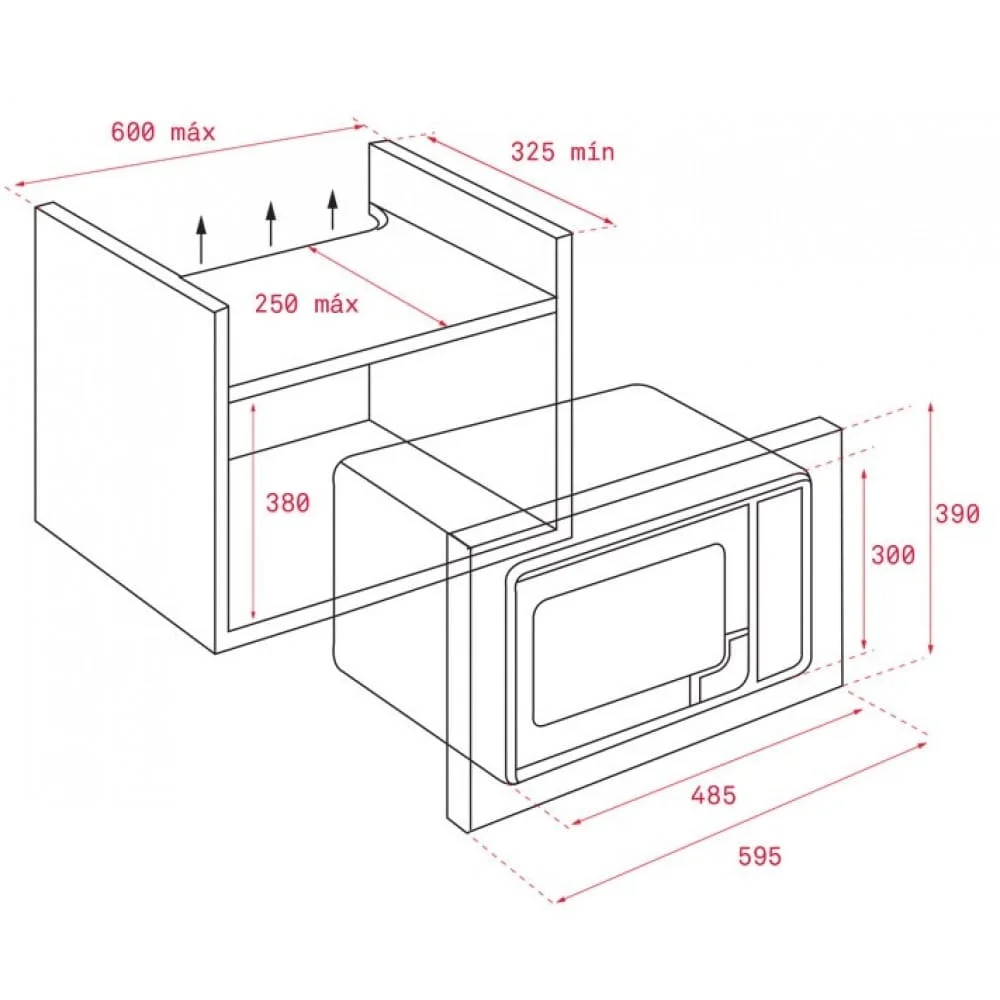 Hình ảnh bản vẽ kỹ thuật Lò Vi Sóng Teka ML 820 BI 40584201