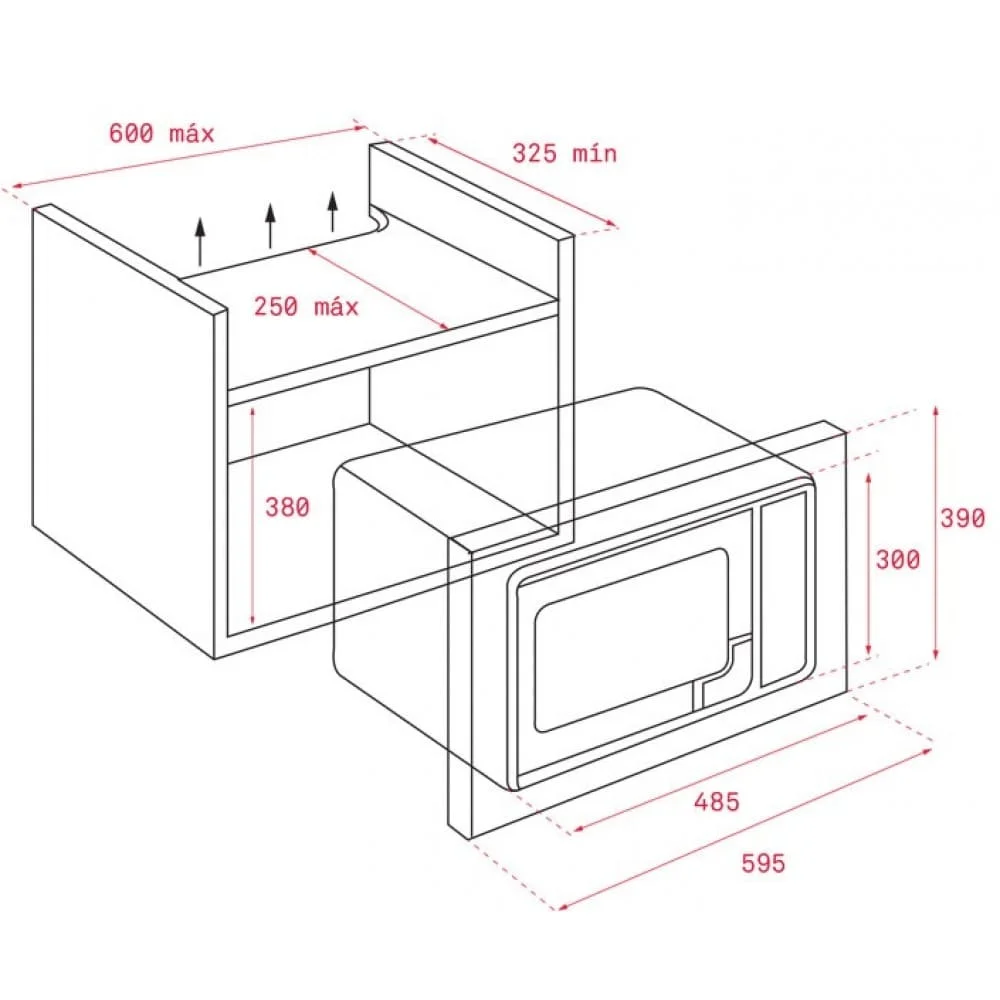 Hình ảnh bản vẽ kỹ thuật Lò Vi Sóng Teka ML 820 BI 40584201