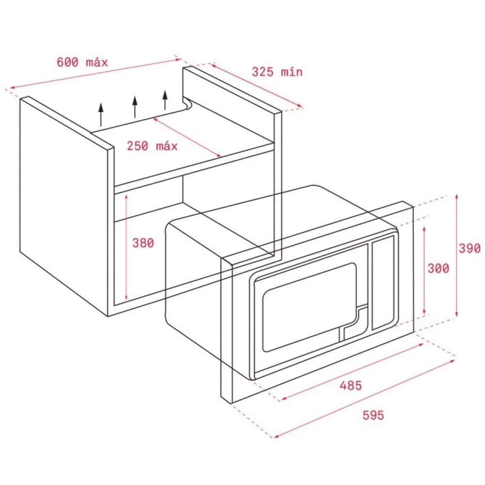 Hình ảnh bản vẽ kỹ thuật Lò Vi Sóng Teka ML 820 BI 40584201
