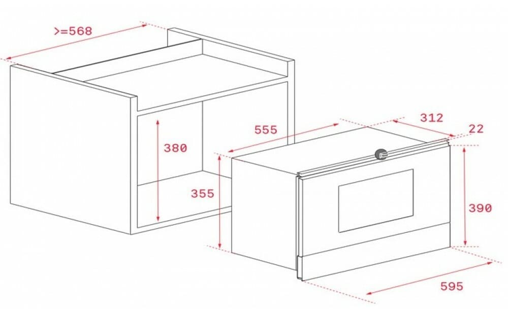Hình ảnh bản vẽ kỹ thuật Lò Vi Sóng Teka ML 820 BI 40584201