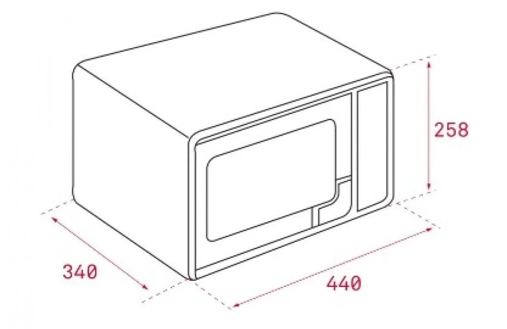 Hình ảnh bản vẽ kỹ thuật Lò Vi Sóng Teka ML 820 BI 40584201