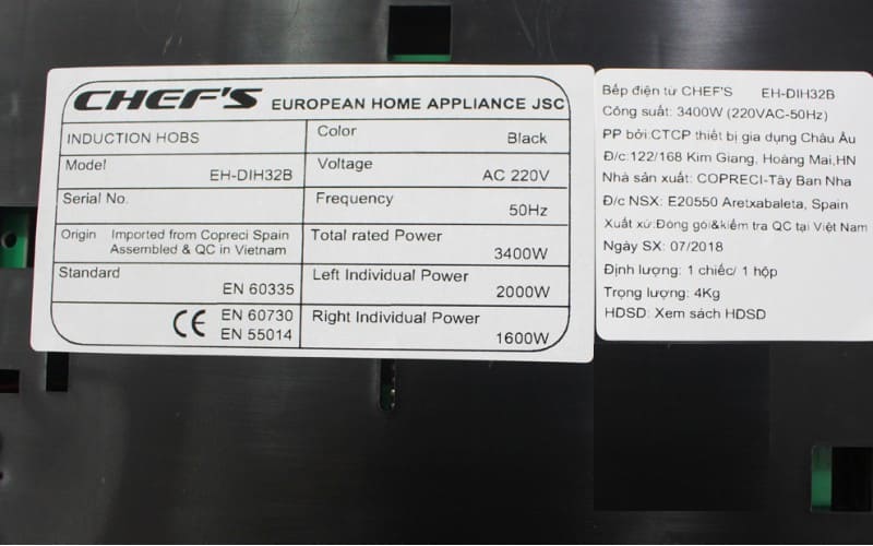 Bếp từ đôi Bauer BE-35SS