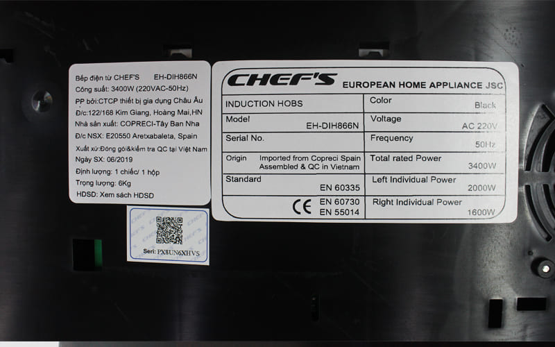 Bếp từ đôi Bauer BE-35SS