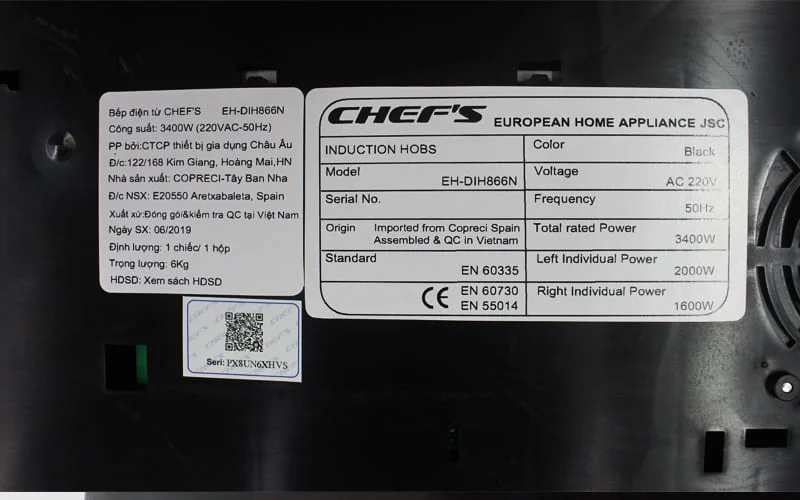 Bếp từ đôi Bauer BE-35SS