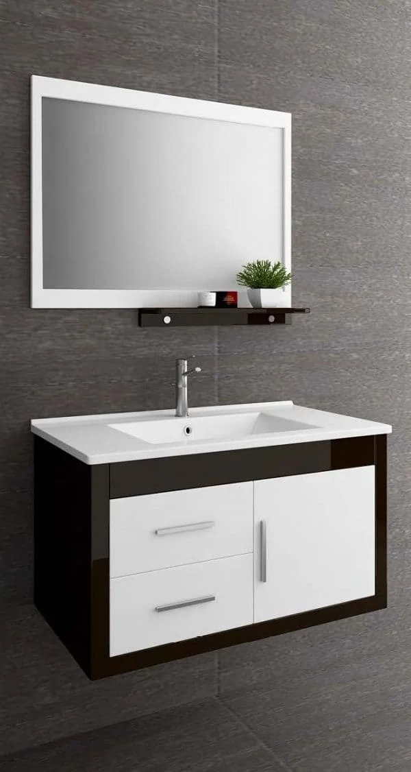 Tủ chậu đen trắng RA-901 Royal 