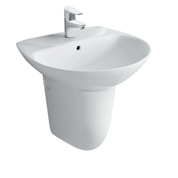 Chậu rửa mặt treo tường chân lửng Inax L-285V và L288VC
