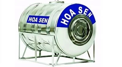 Bồn nước inox Hoa Sen 3000l nằm ngang phi 1200