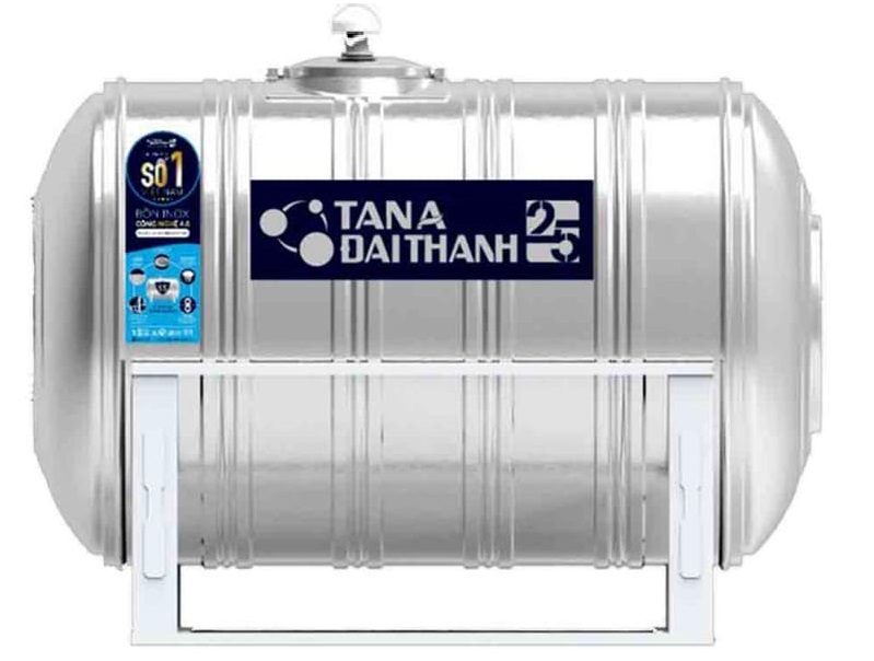 Bồn nước Inox Tân Á Đại Thành 25 năm nằm ngang